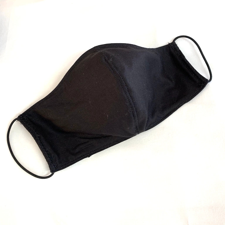 Cotton  Face Mask (Filter Pocket) Black