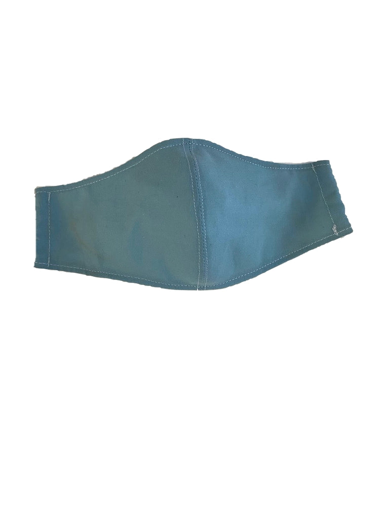 Baumwoll-Gesichtsmaske (Filtertasche) Blau 